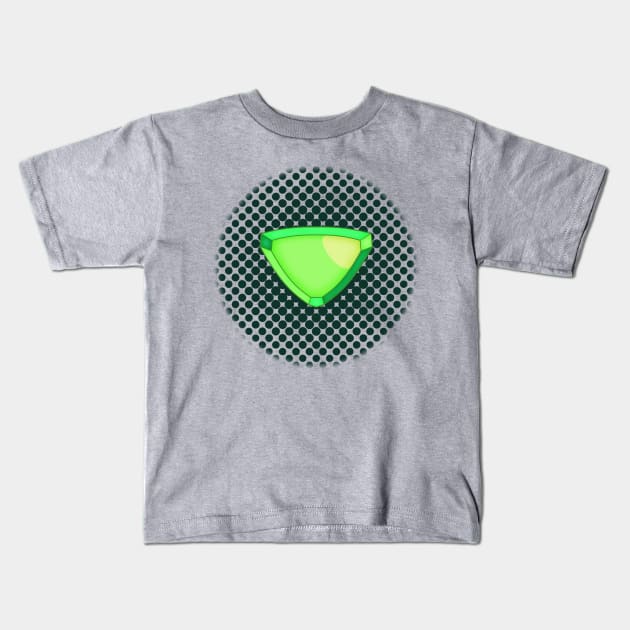 Peridot with Facets Gem Kids T-Shirt by Blackmoonrose13